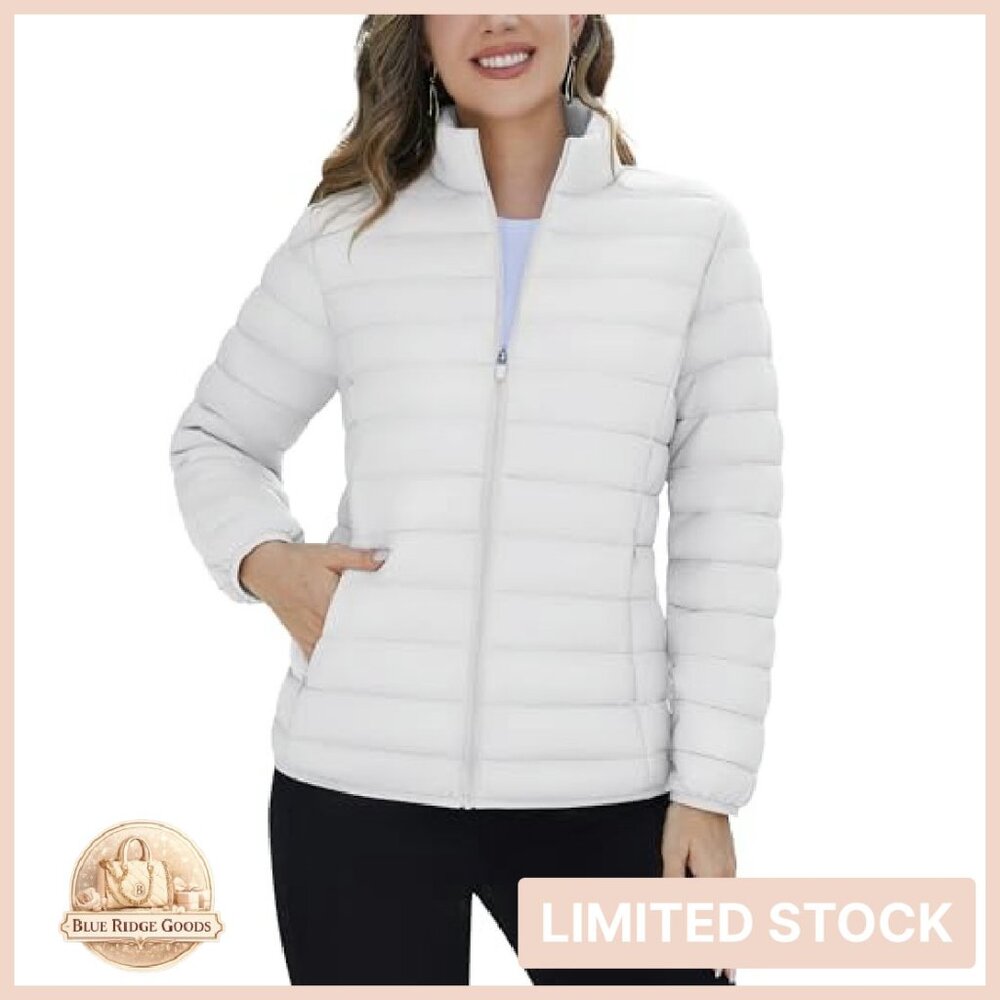 Quilted Puffer Jacket Packable Lightweight Winter… - image 3